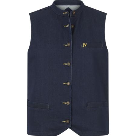 Jan Vanderstorm Vest donkerblauw, Effen