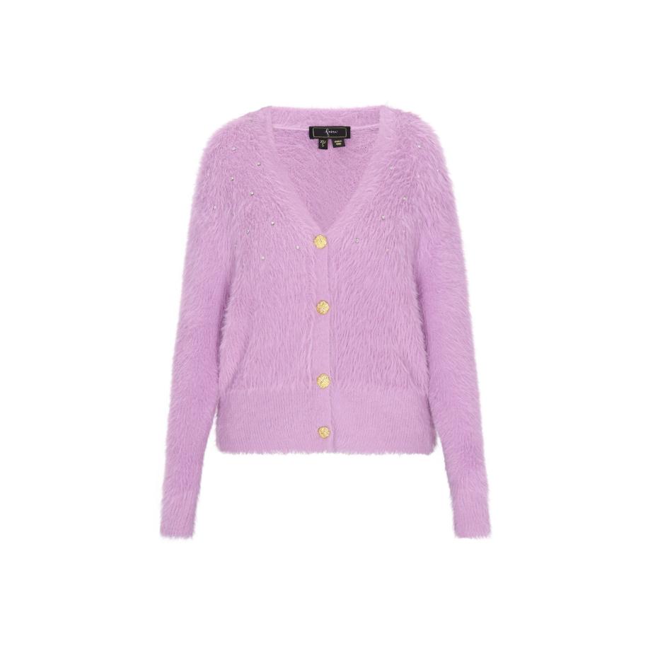 Faina faina Gebreid vest lichtlila -