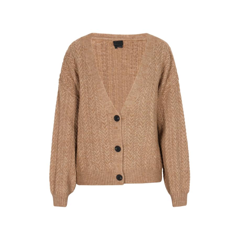 DreiMaster DreiMaster Klassik Gebreid vest lichtbeige -