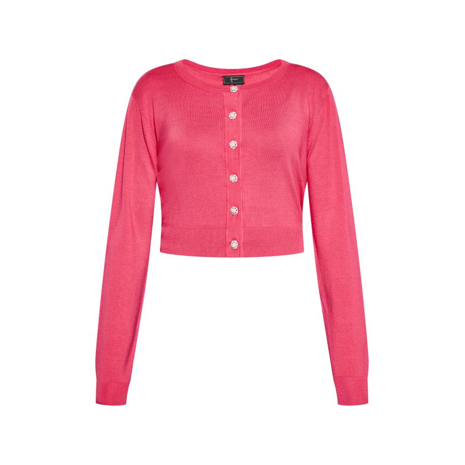 Faina faina Gebreid vest pink -