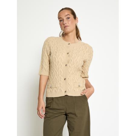 Minus minus Gebreid vest Filucca beige