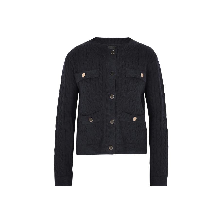 DreiMaster DreiMaster Klassik Gebreid vest marine -