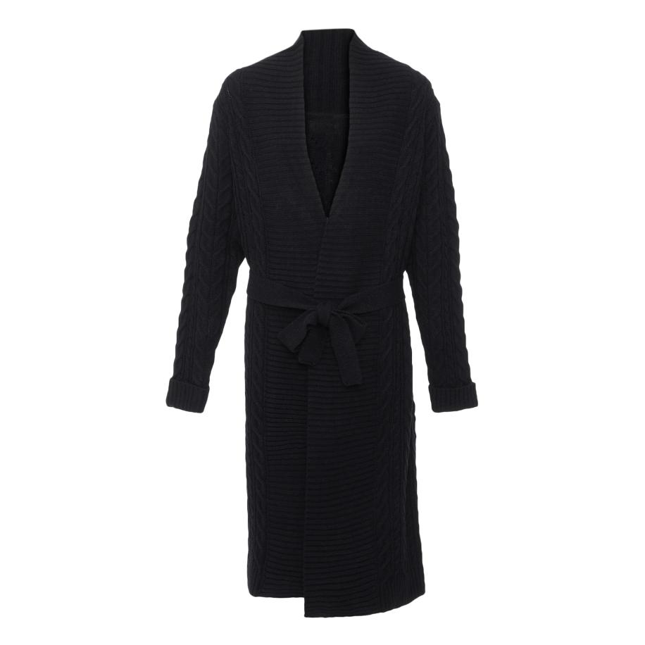 aleva aleva Gebreid vest zwart -