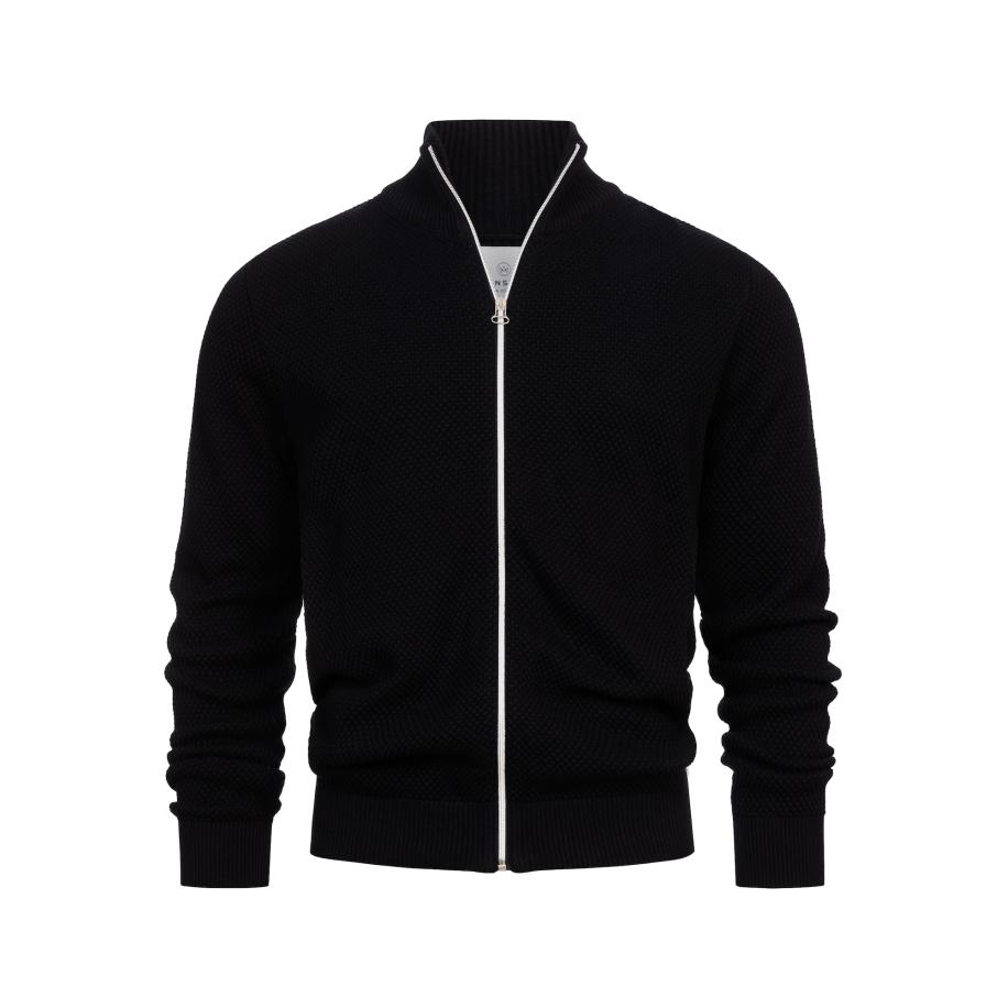 Kronstadt Kronstadt Gebreid vest Erik zwart -