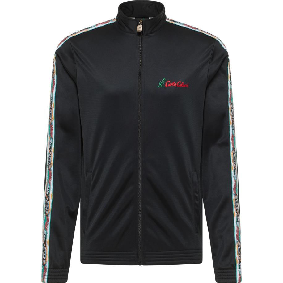 carlo colucci Carlo Colucci Sweatvest Erckert groen / rood / zwart / wit -