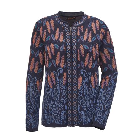 Goldner Goldner Gebreid vest blauw / pink / zwart