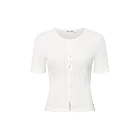 Samsøe & Samsøe Samsøe Samsøe Gebreid vest Sajuni wit