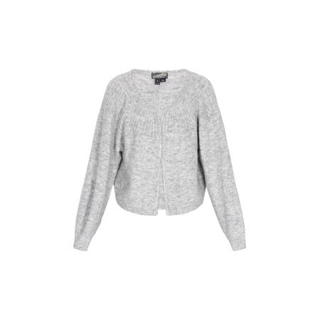 DreiMaster DreiMaster Vintage Gebreid vest lichtgrijs / grijs gemêleerd