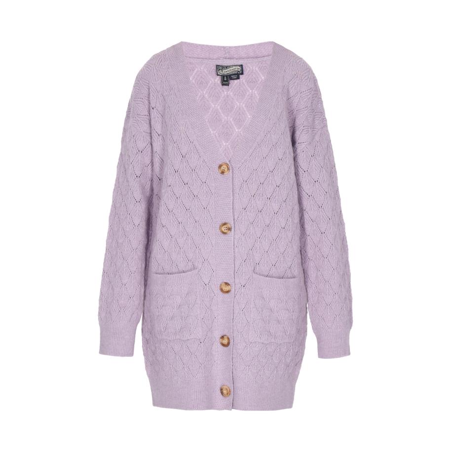 DreiMaster DreiMaster Vintage Gebreid vest bruin / lichtlila -