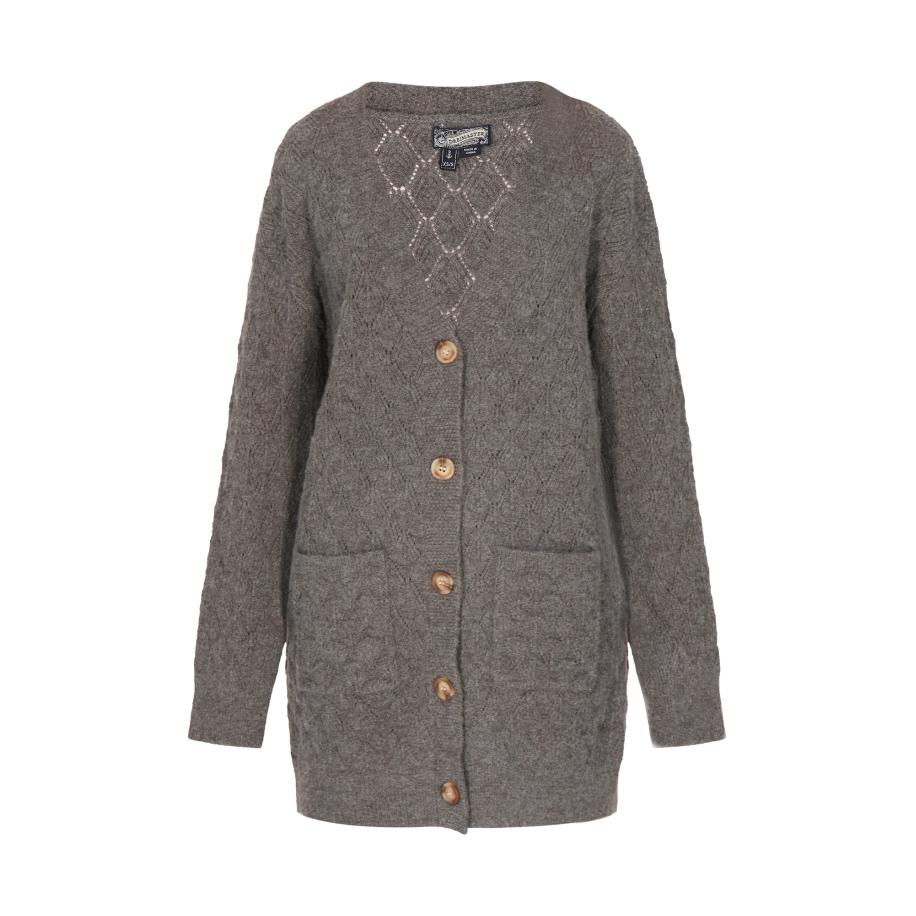 DreiMaster DreiMaster Vintage Gebreid vest donkergrijs -