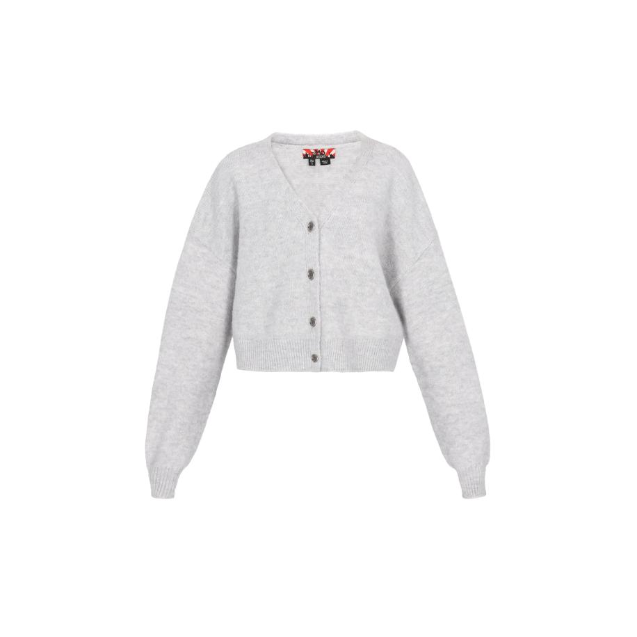 MYMO myMo ROCKS Gebreid vest lichtgrijs -