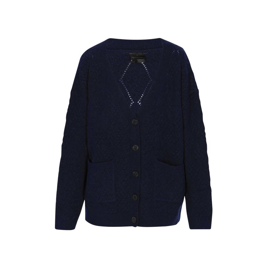 DreiMaster DreiMaster Klassik Gebreid vest marine -