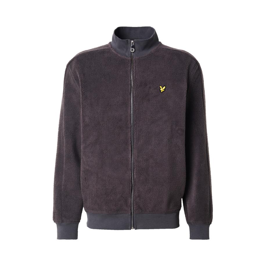Lyle & Scott Lyle & Scott Fleece jas geel / donkergrijs / zwart -