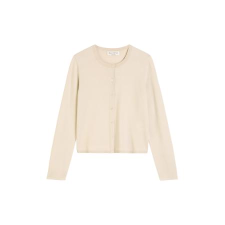 Marc O'Polo Marc OPolo Gebreid vest beige