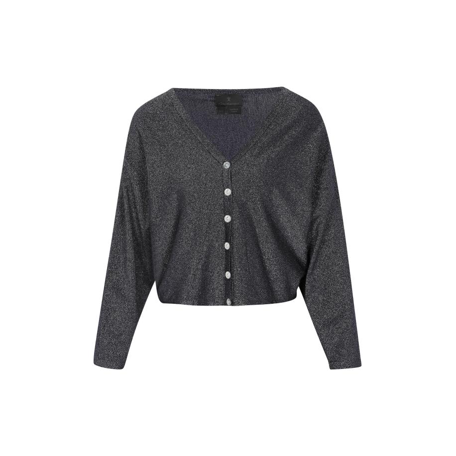 DreiMaster DreiMaster Klassik Gebreid vest zwart / zilver -