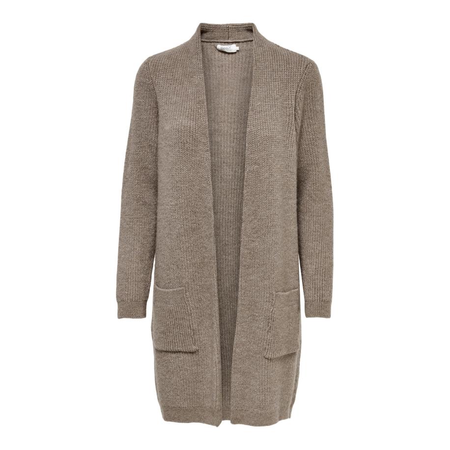 Only ONLY Gebreid vest Jade bruin -