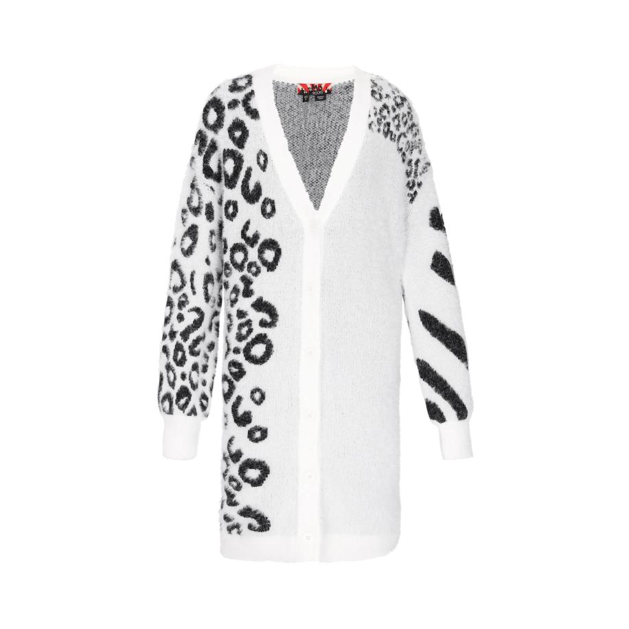 MYMO myMo ROCKS Gebreid vest zwart / offwhite -
