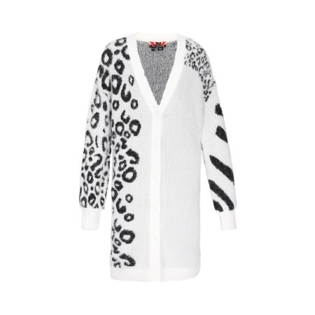 MYMO myMo ROCKS Gebreid vest zwart / offwhite
