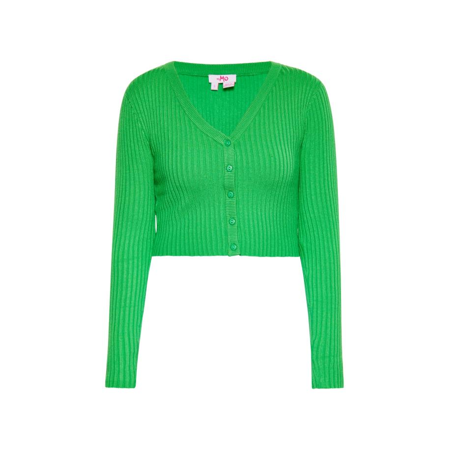 MYMO MYMO Gebreid vest limoen -