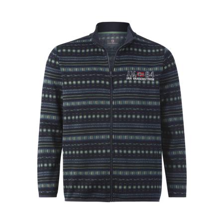 Jan Vanderstorm Sweatjacket donkerblauw, Veelkleurig
