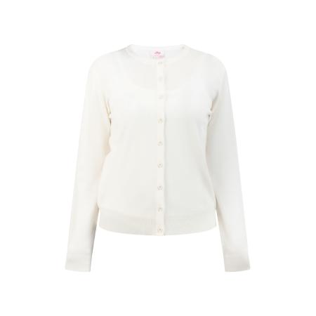 MYMO MYMO Gebreid vest wolwit