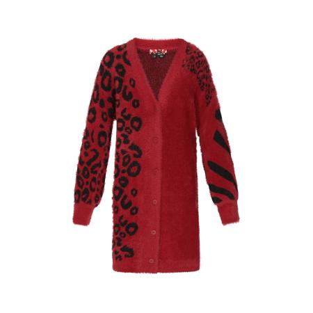 MYMO myMo ROCKS Gebreid vest bourgogne / zwart