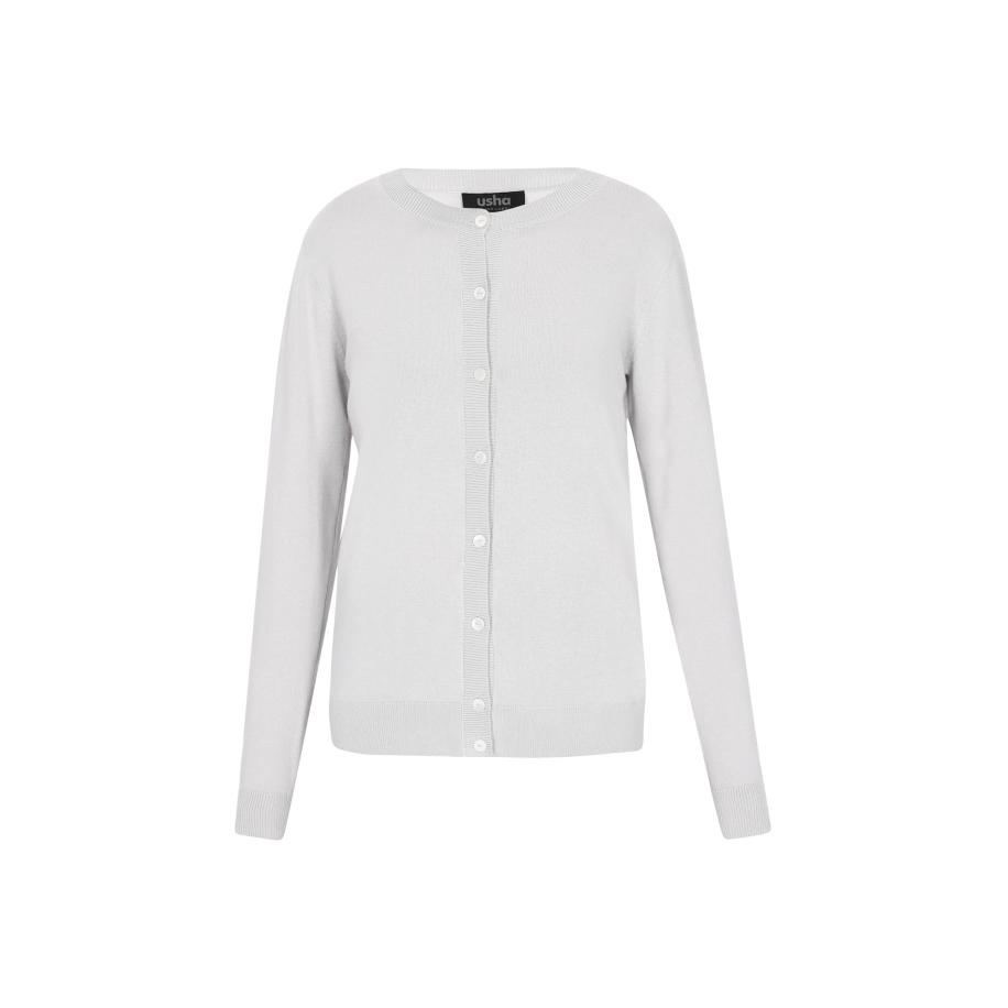 Usha usha BLACK LABEL Gebreid vest lichtgrijs -