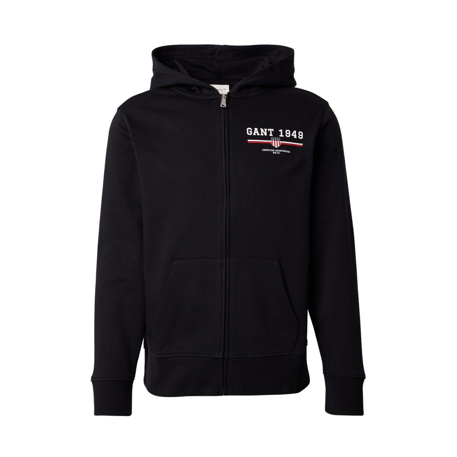 Gant GANT Sweatvest rood / zwart / wit -