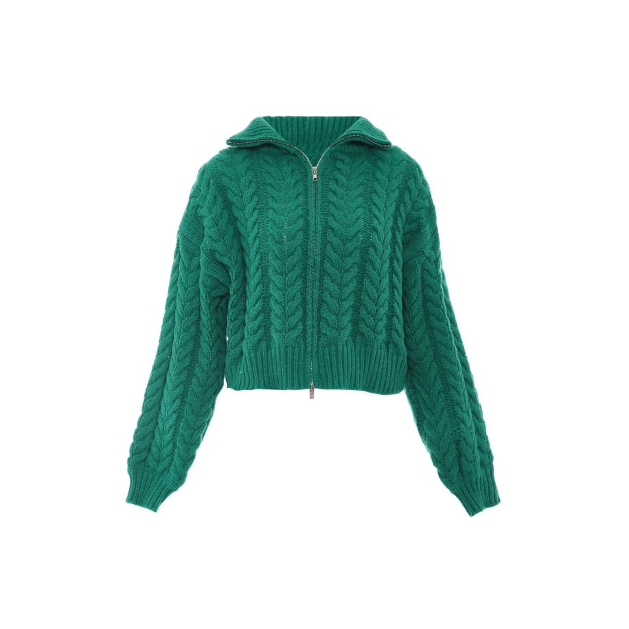 MYMO MYMO Gebreid vest smaragd -