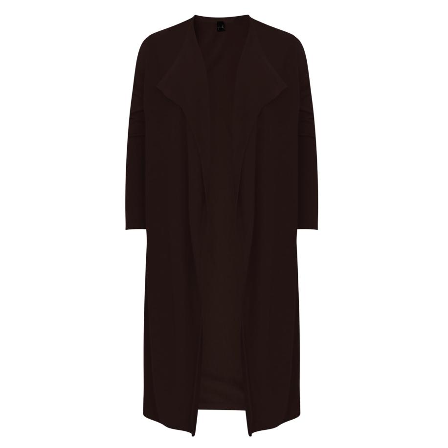 Yoek YOEK Gebreid vest donkerbruin -