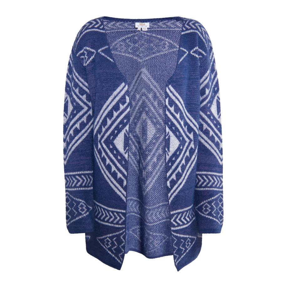 Usha usha FESTIVAL Gebreid vest Rakata marine / wit -