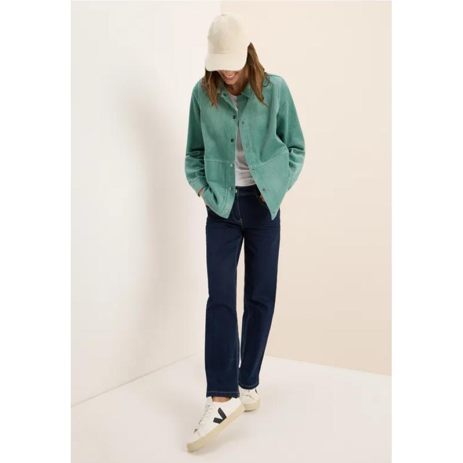 CECIL Corduroy overhemd met knopen Groen