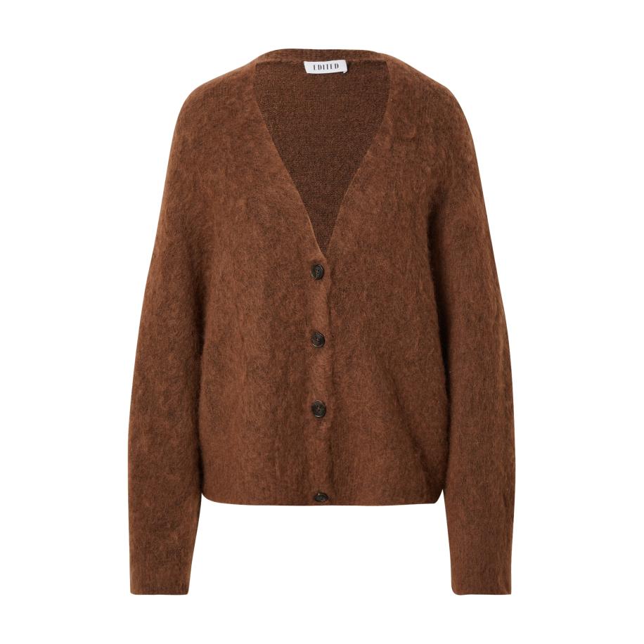 EDITED EDITED Gebreid vest Onorina bruin -