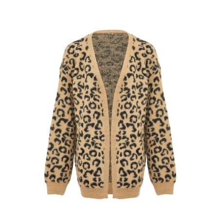 Poomi Poomi Gebreid vest sand / zwart