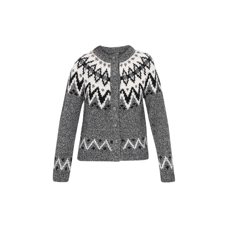 DreiMaster DreiMaster Vintage Gebreid vest Vintage zwart / wit -