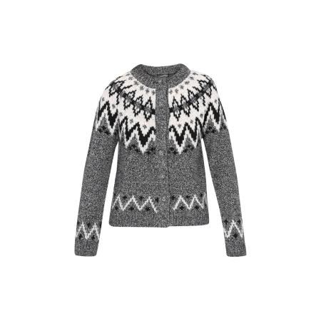 DreiMaster DreiMaster Vintage Gebreid vest Vintage zwart / wit