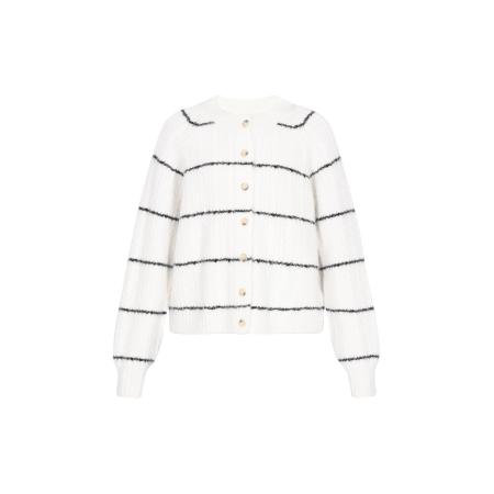 Usha usha BLUE LABEL Gebreid vest zwart / offwhite