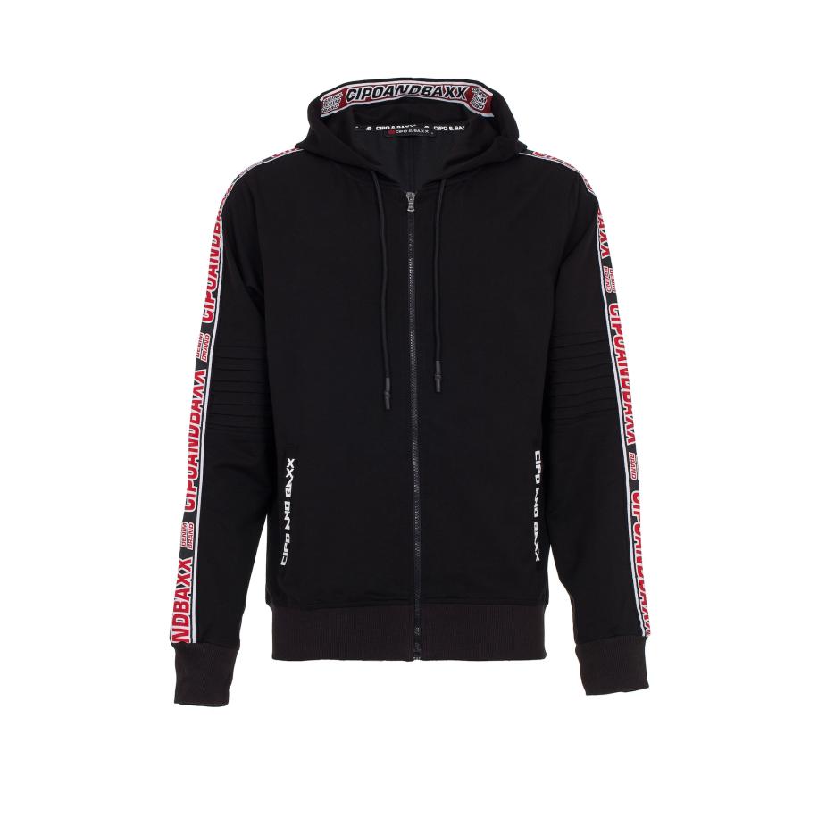 Cipo & Baxx CIPO & BAXX Sweatvest rood / zwart / wit -