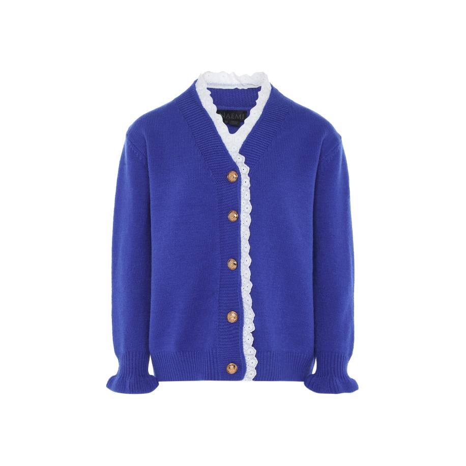 NAEMI NAEMI Gebreid vest blauw / wit -