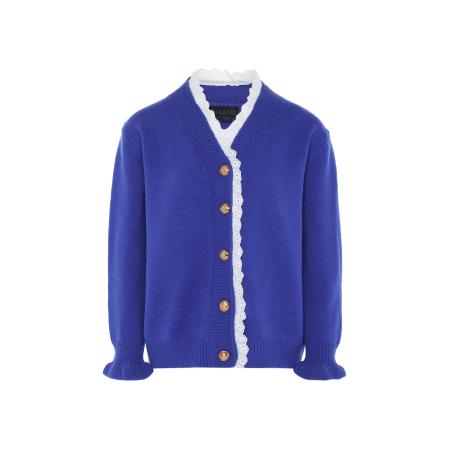 NAEMI NAEMI Gebreid vest blauw / wit