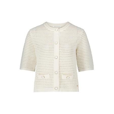 Betty & Co Betty & Co Gebreid vest wit