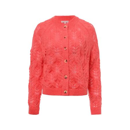 Marie Lund Marie Lund Gebreid vest koraal