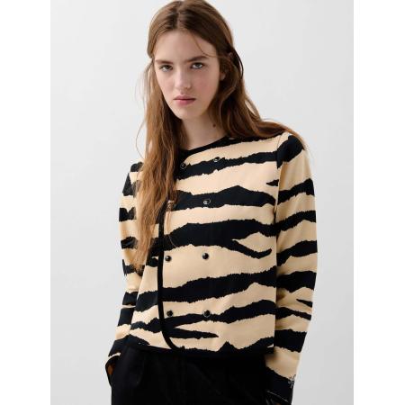 ScalperS Scalpers Gebreid vest beige / zwart