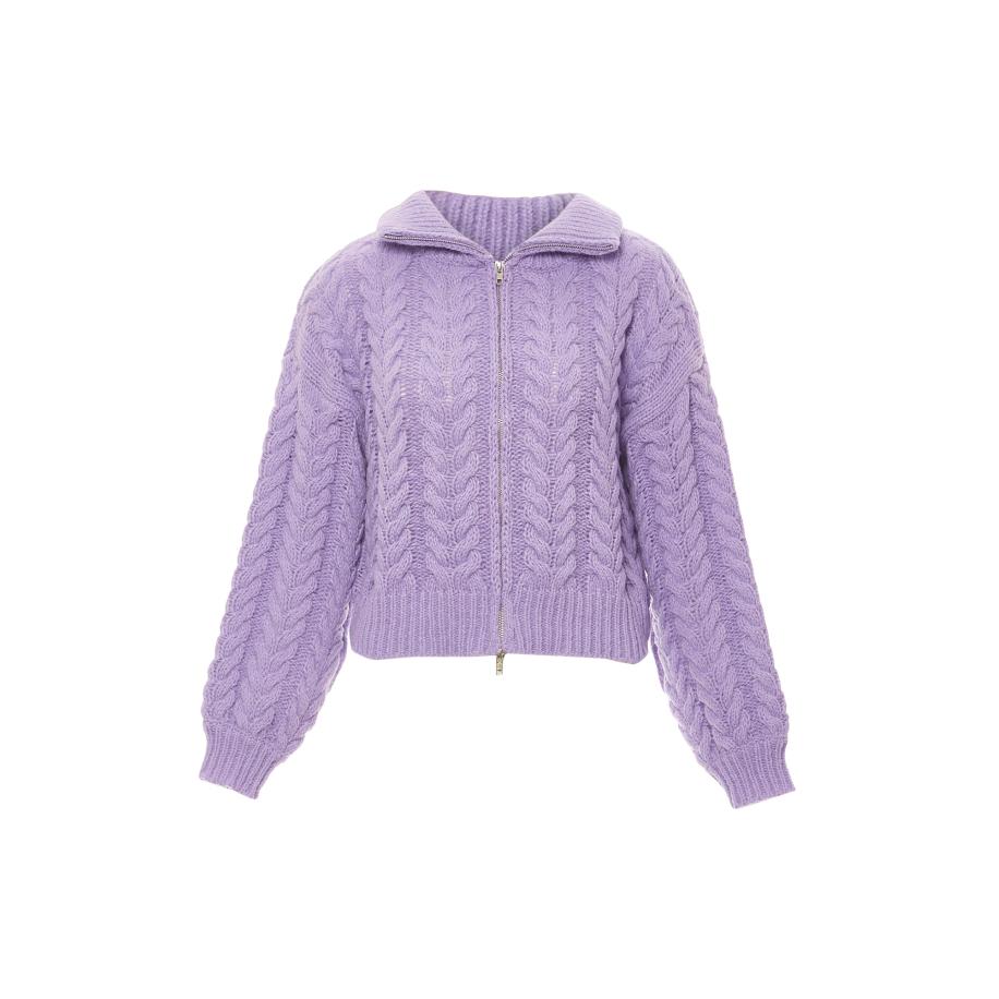 Sookie Sookie Gebreid vest lavendel -