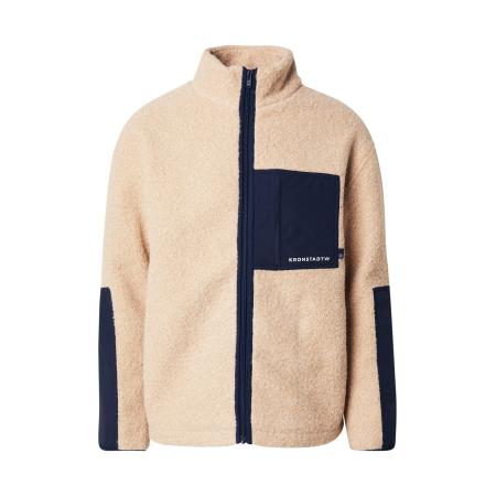 Kronstadt Kronstadt Fleece jas Steele beige / navy