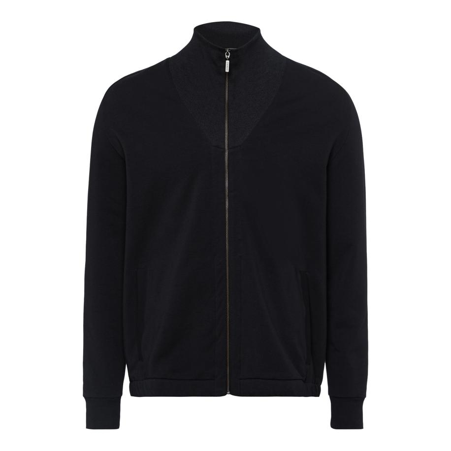 Hanro Hanro Sweatvest Natural zwart -