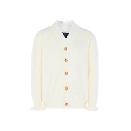 NAEMI NAEMI Gebreid vest wit / wolwit