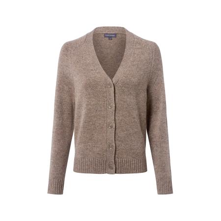 Franco Callegari Franco Callegari Gebreid vest taupe