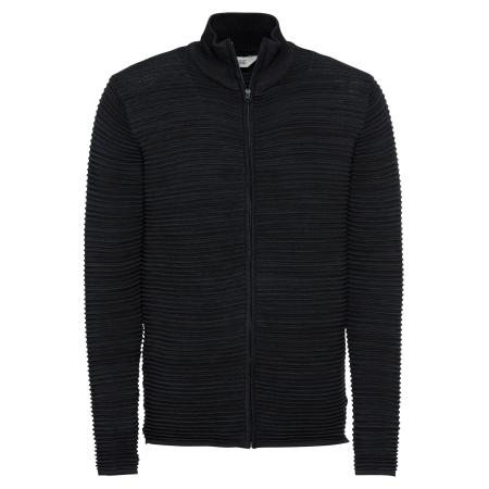 Solid !Solid Gebreid vest Struan donkerblauw