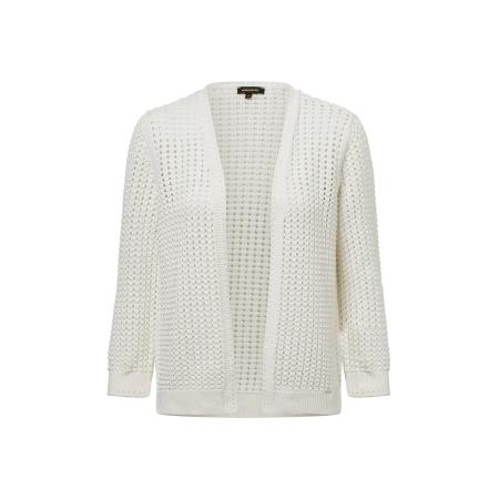 More & More MORE & MORE Gebreid vest offwhite